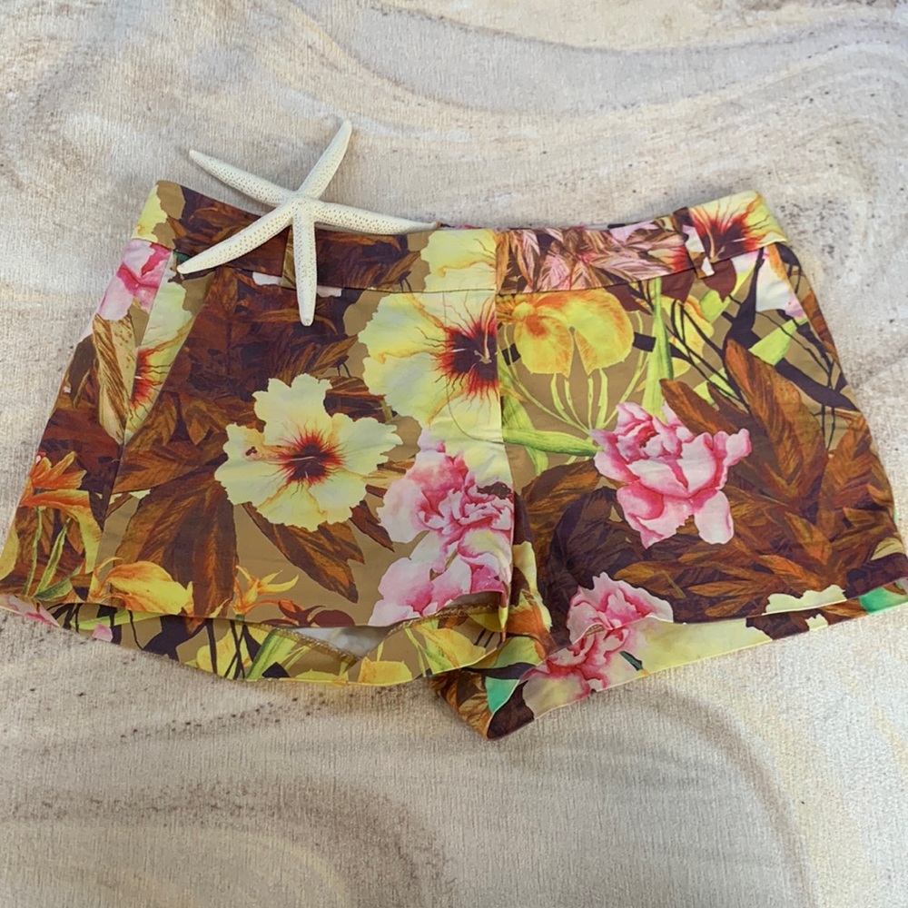 J. Crew tropical print shorts